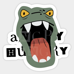 Godzilla Angry Hungry Sticker